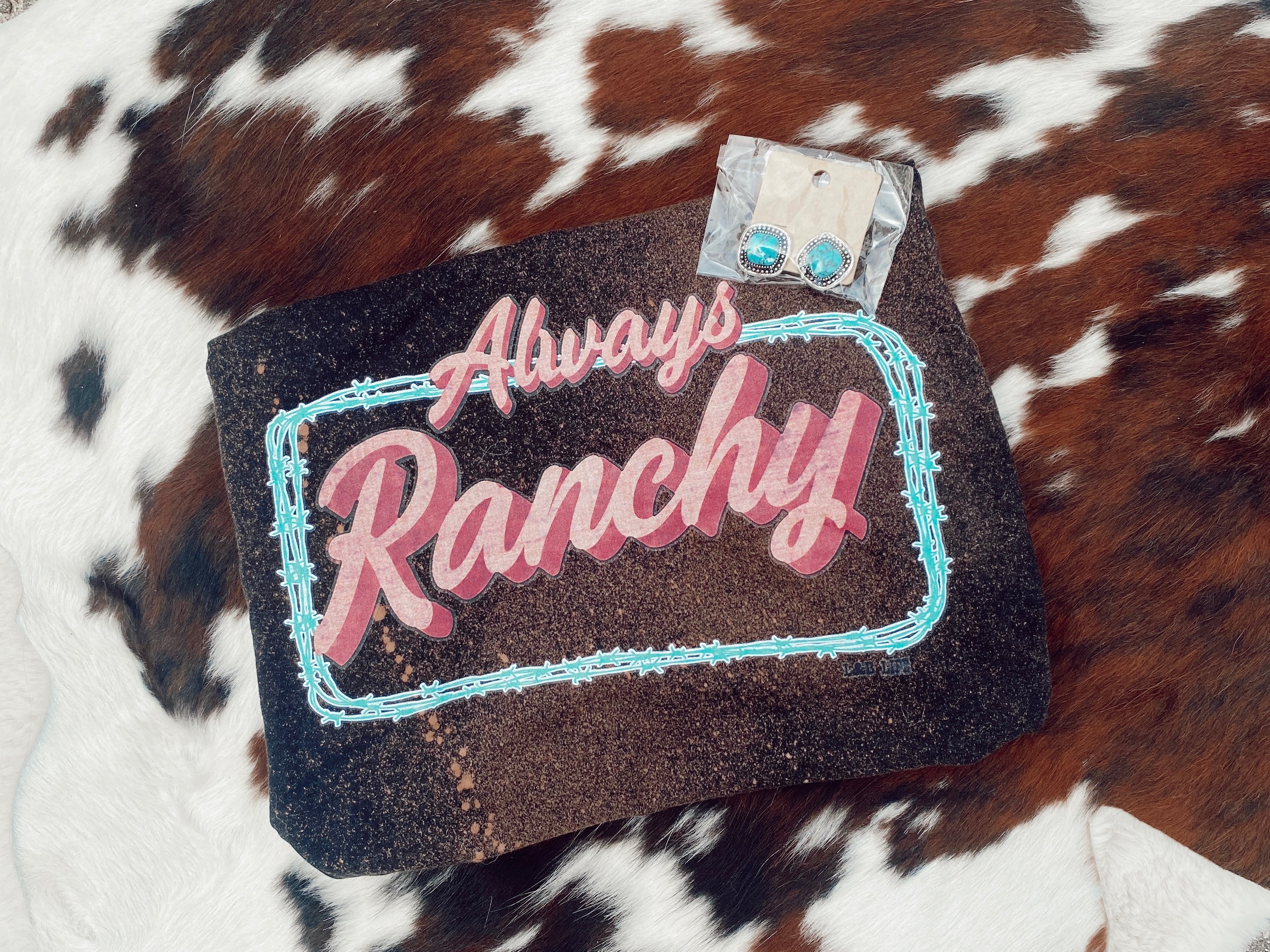 Always Ranchy Graphic Tee Turquoise Traveler