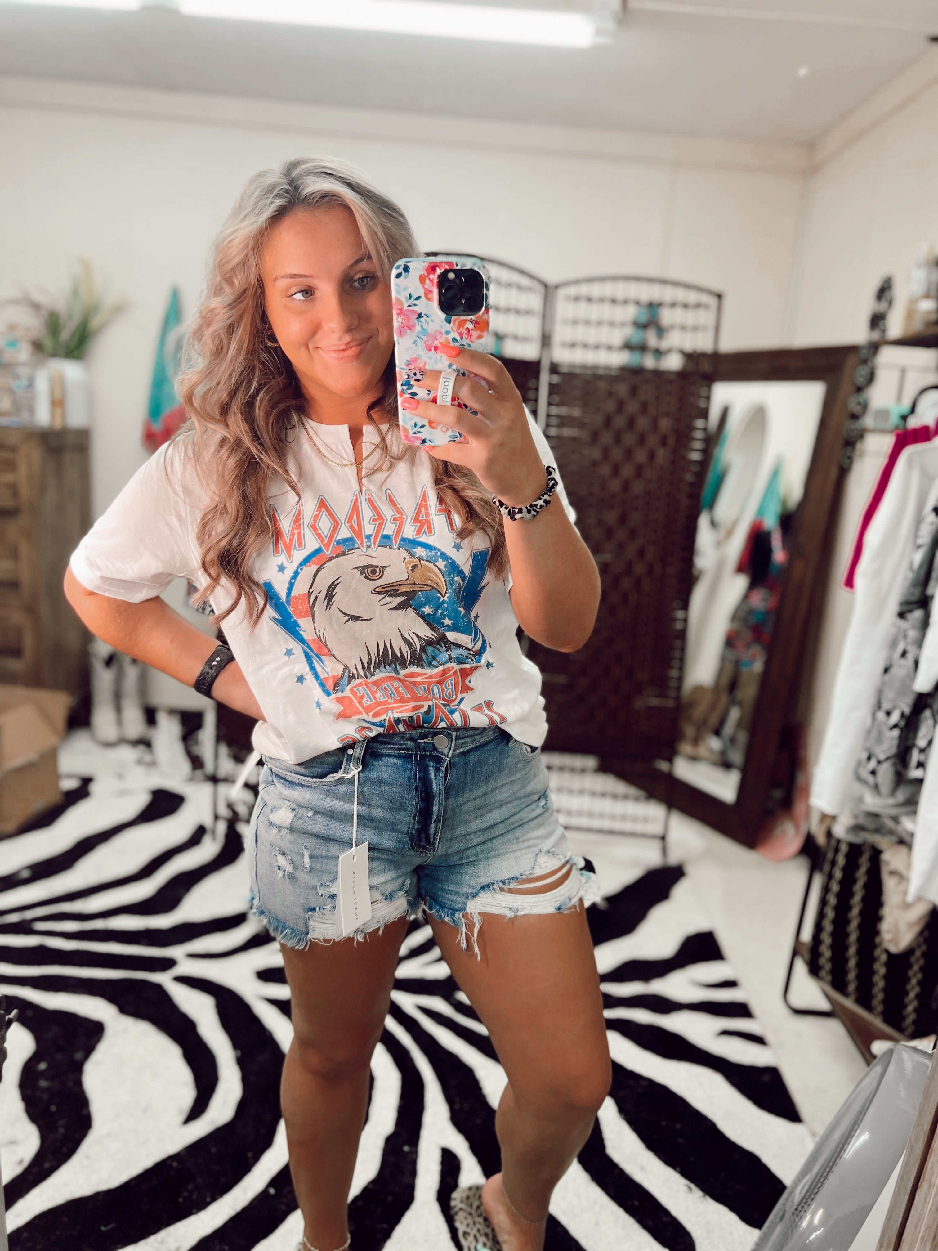 AMERICA THE GREAT TEE ๐บ๐ธ Turquoise Traveler