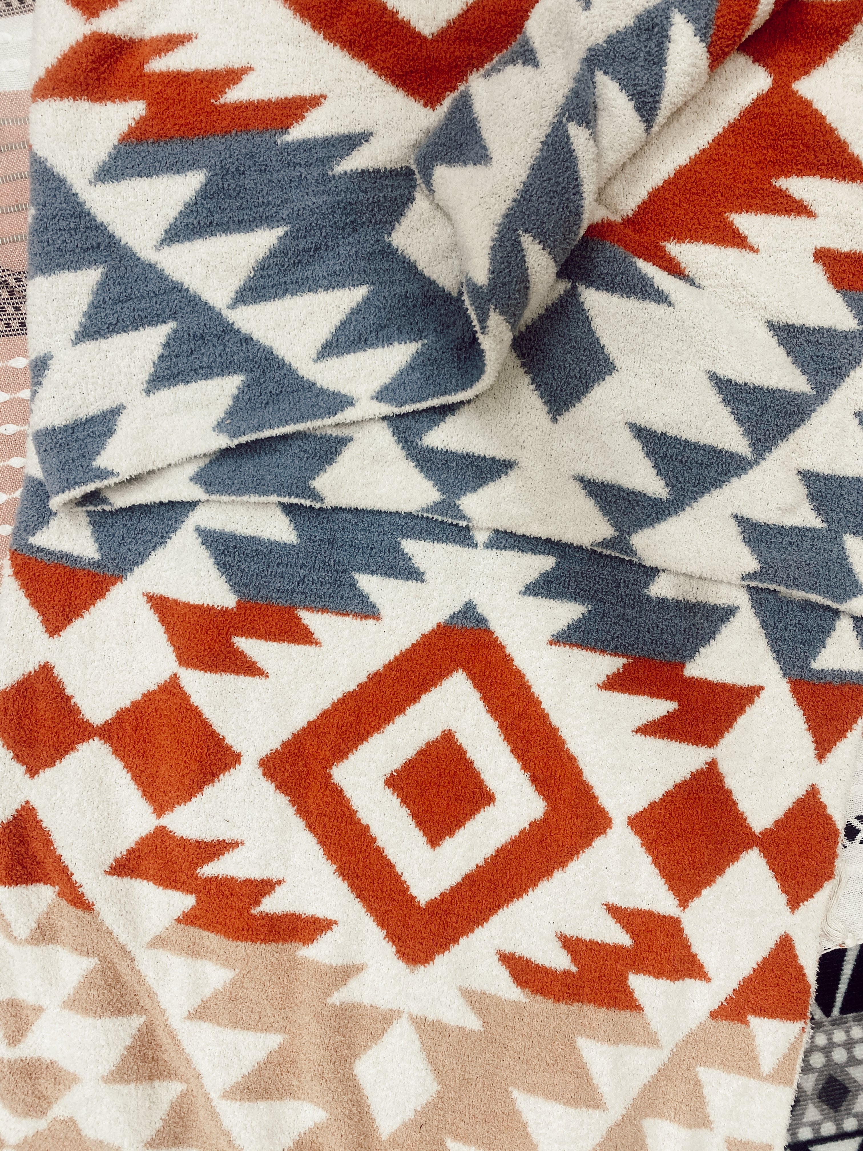 Aztec Print Blanket Turquoise Traveler