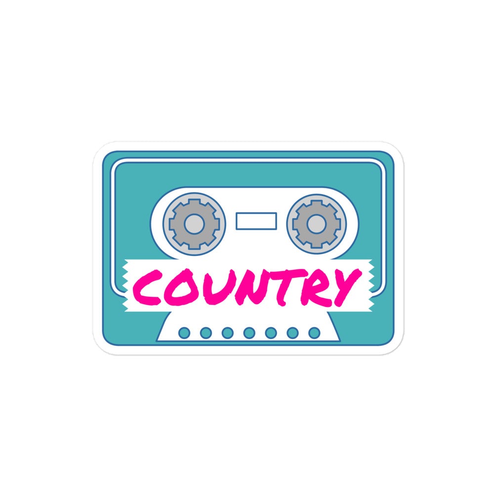 Country Music Sticker Turquoise Traveler 4x4