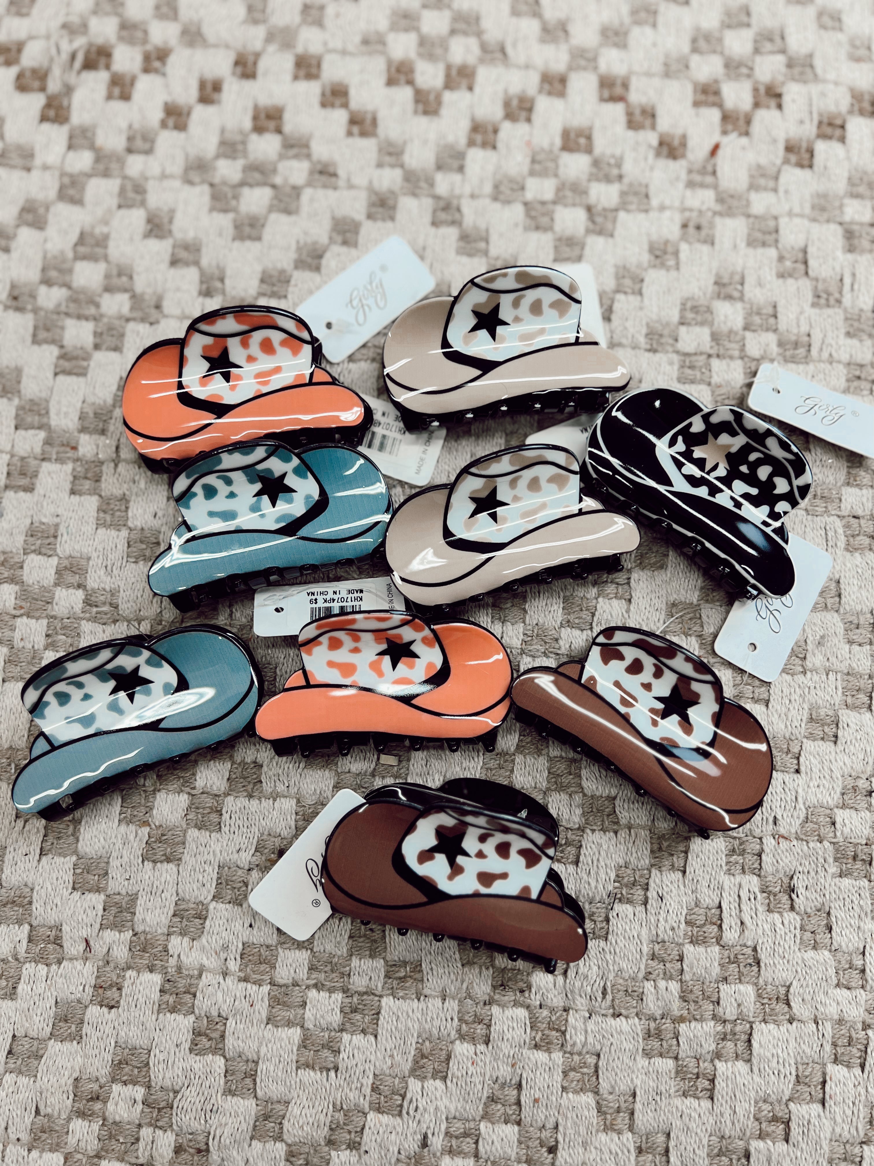 Cowboy Hat Clips Turquoise Traveler