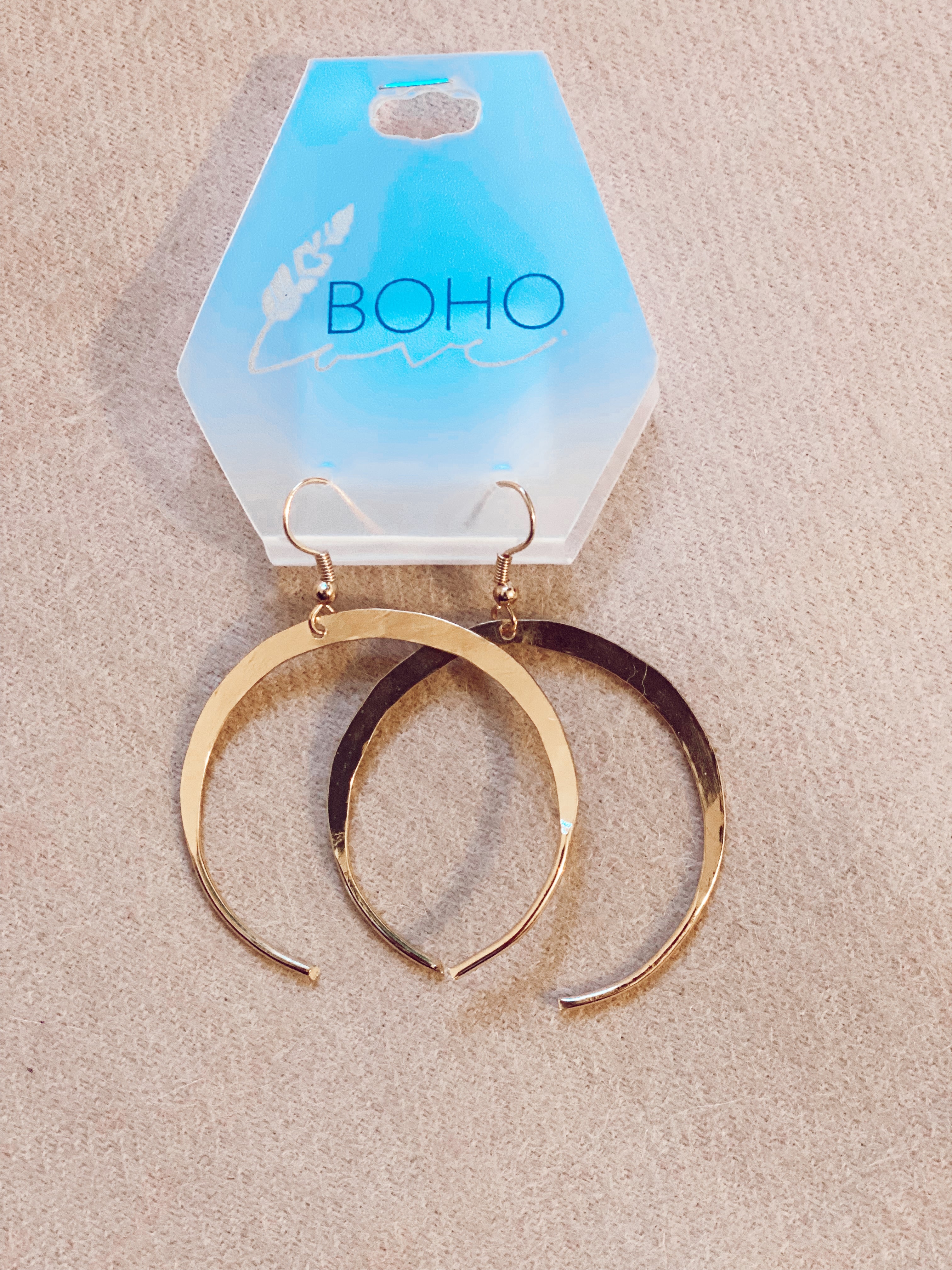 Golden Moon Earrings Turquoise Traveler
