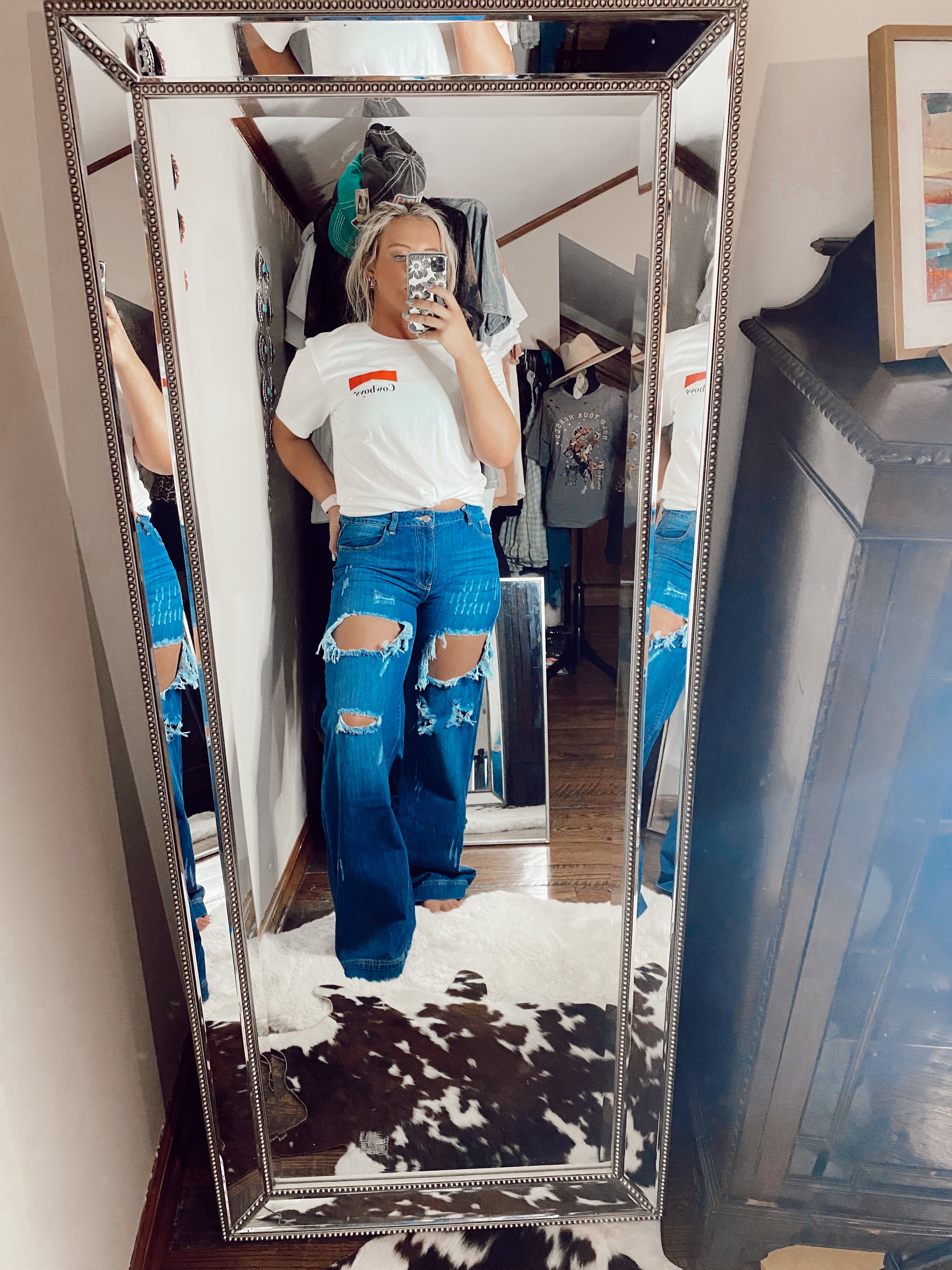 Gotcha A Boyfriend Jeans Dark wash Turquoise Traveler