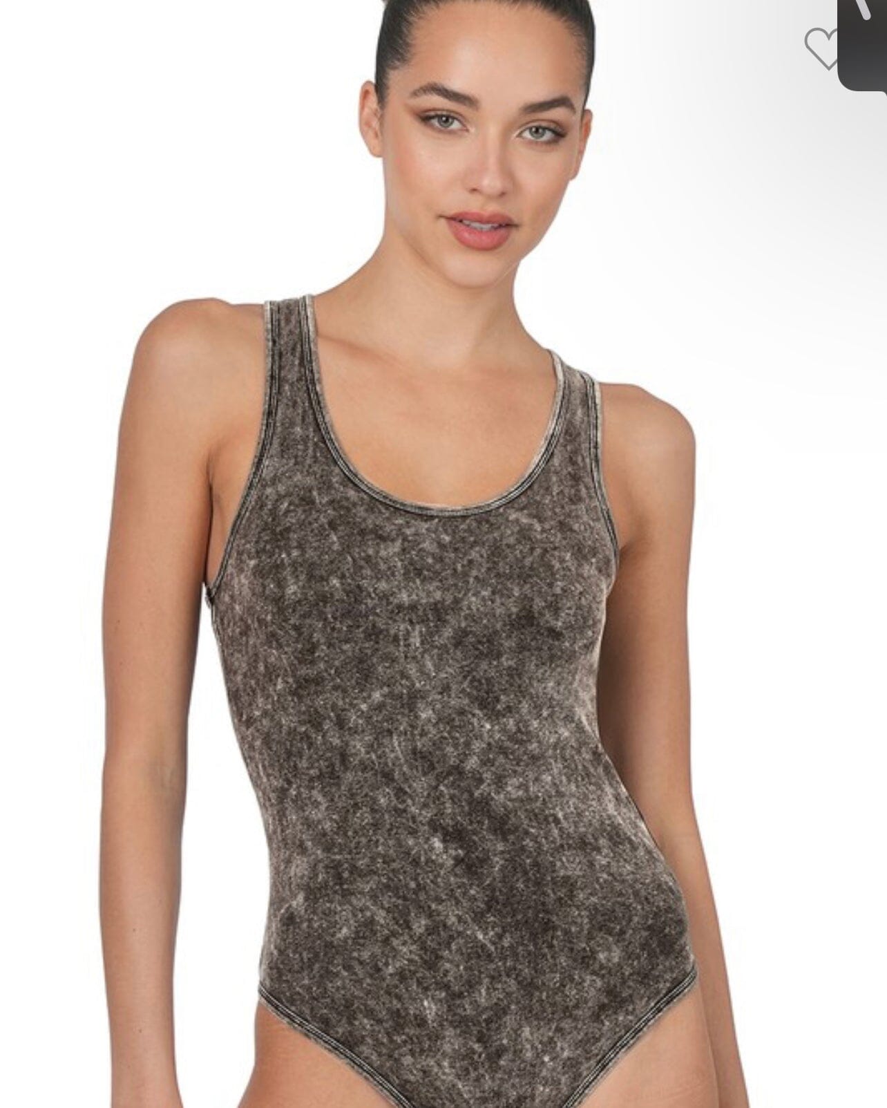 Gray Acid Bodysuit Turquoise Traveler