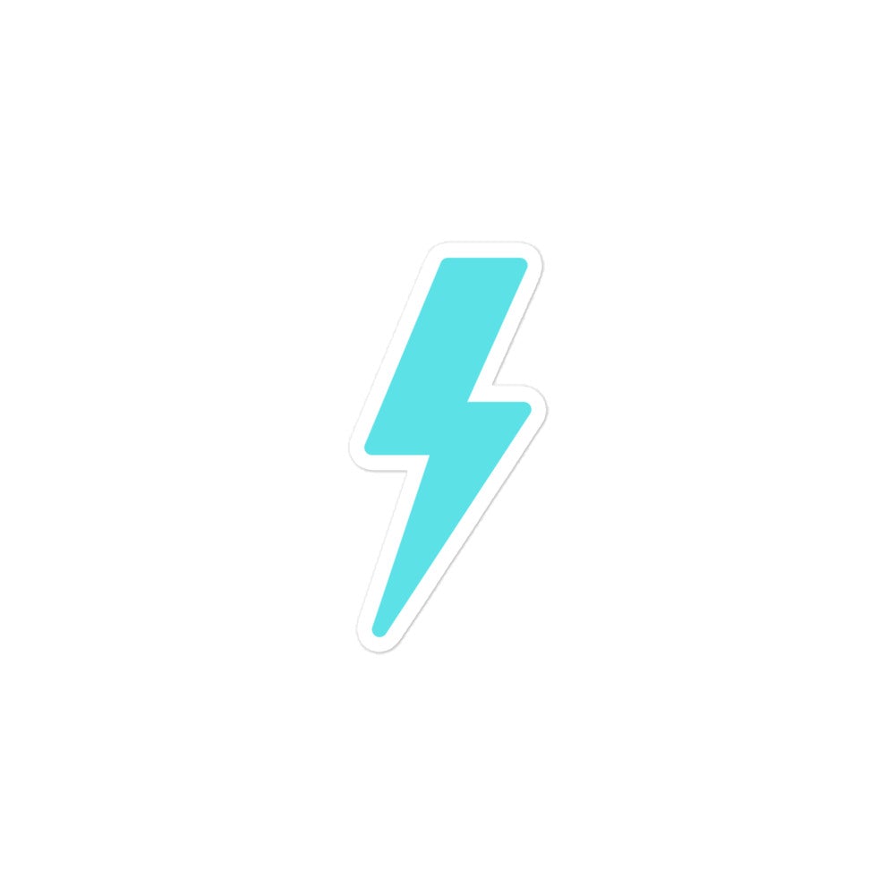 Lightning Sticker Turquoise Traveler 3x3