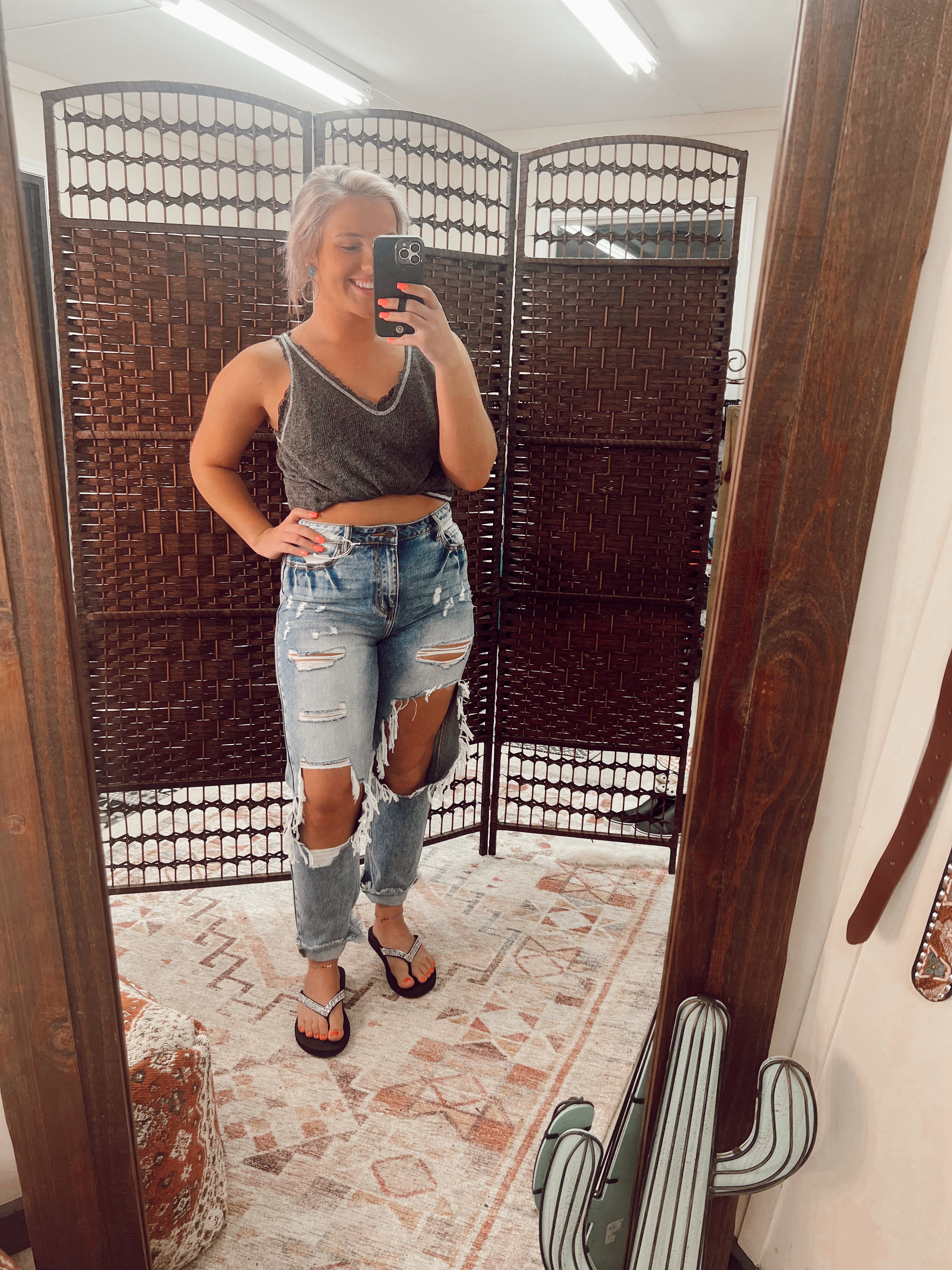 Liz’s Boyfriend Jeans Turquoise Traveler