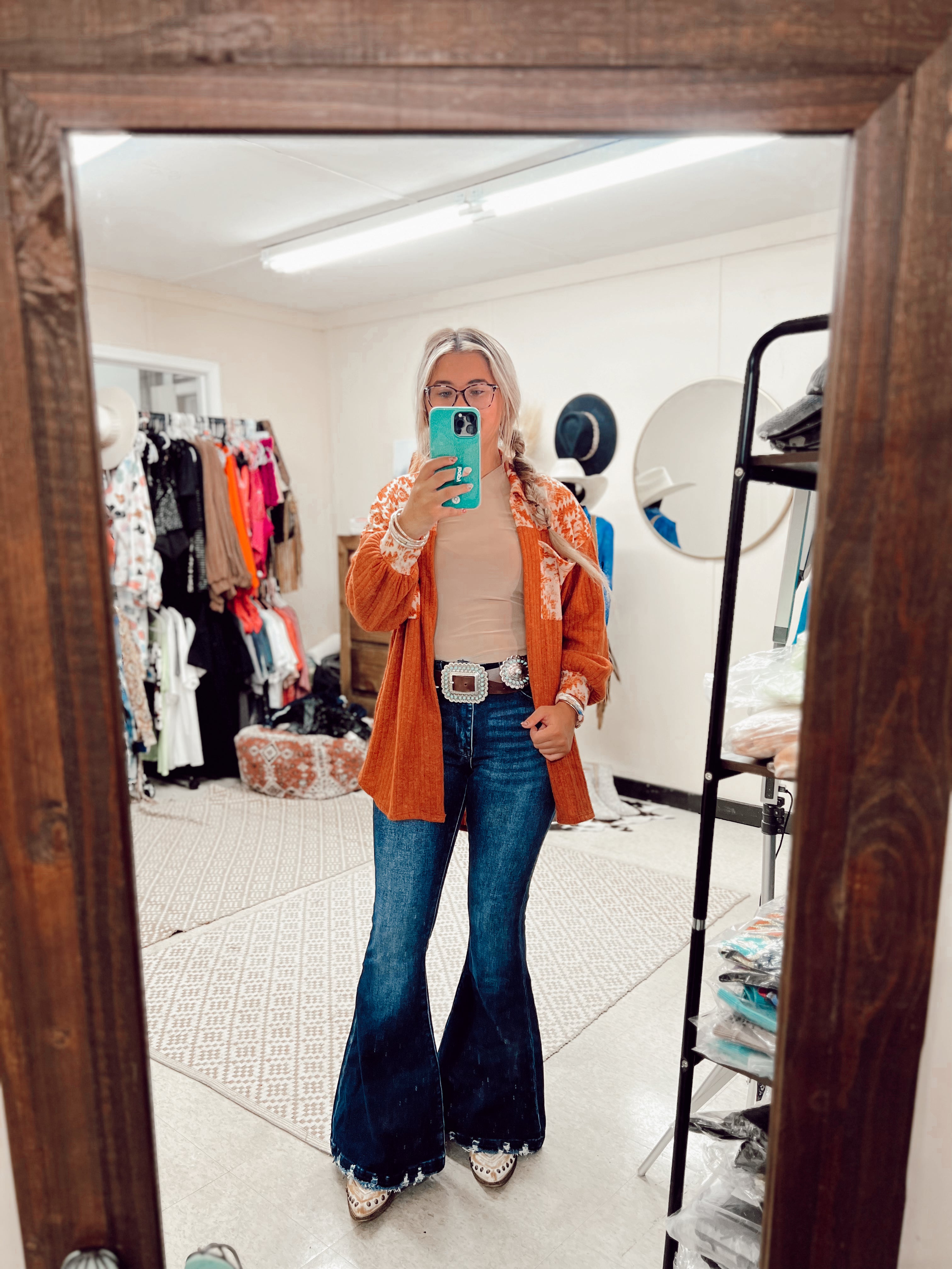 Nude Bodysuit Turquoise Traveler