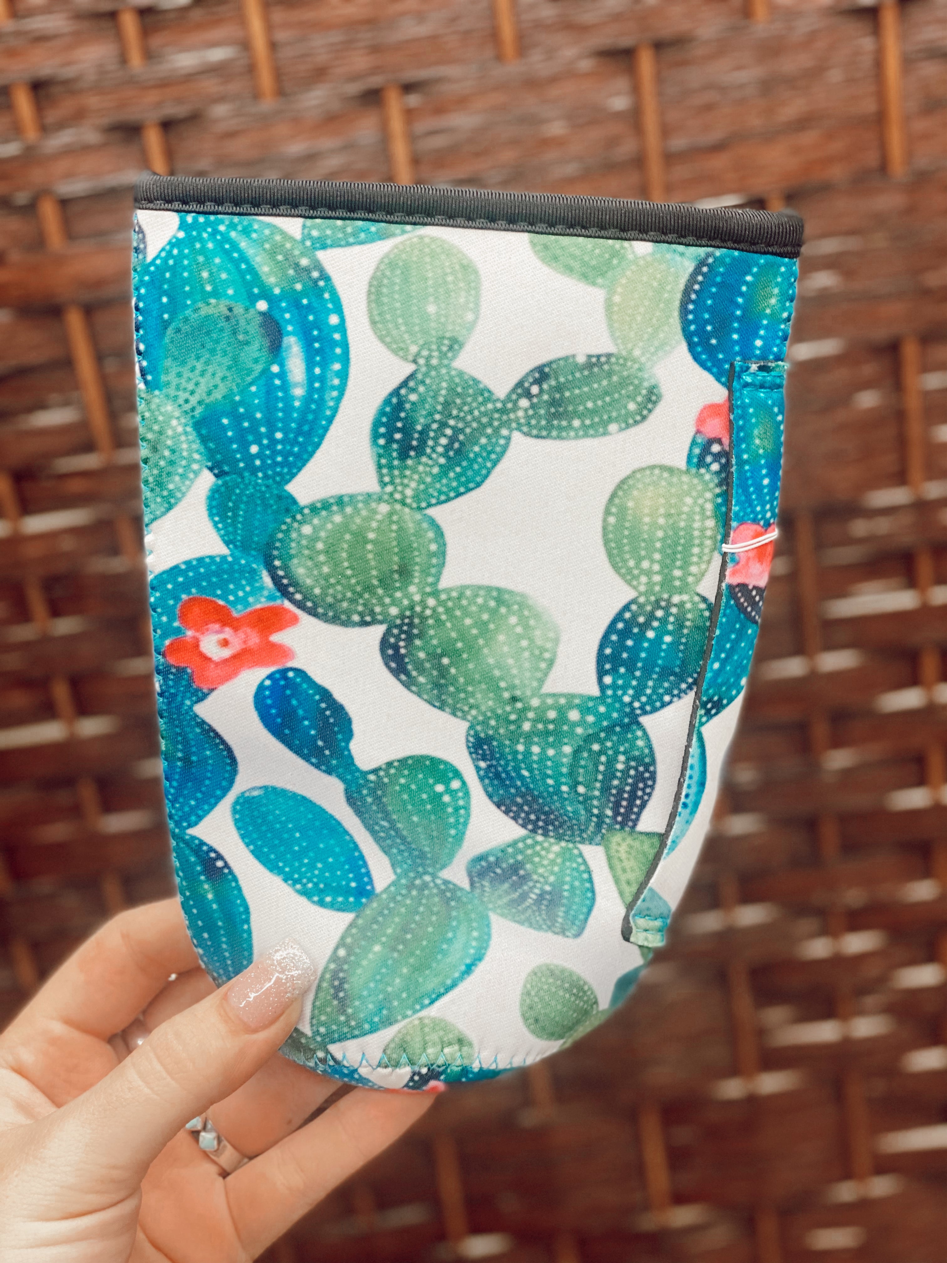 Pattern Drink Sleeves Turquoise Traveler