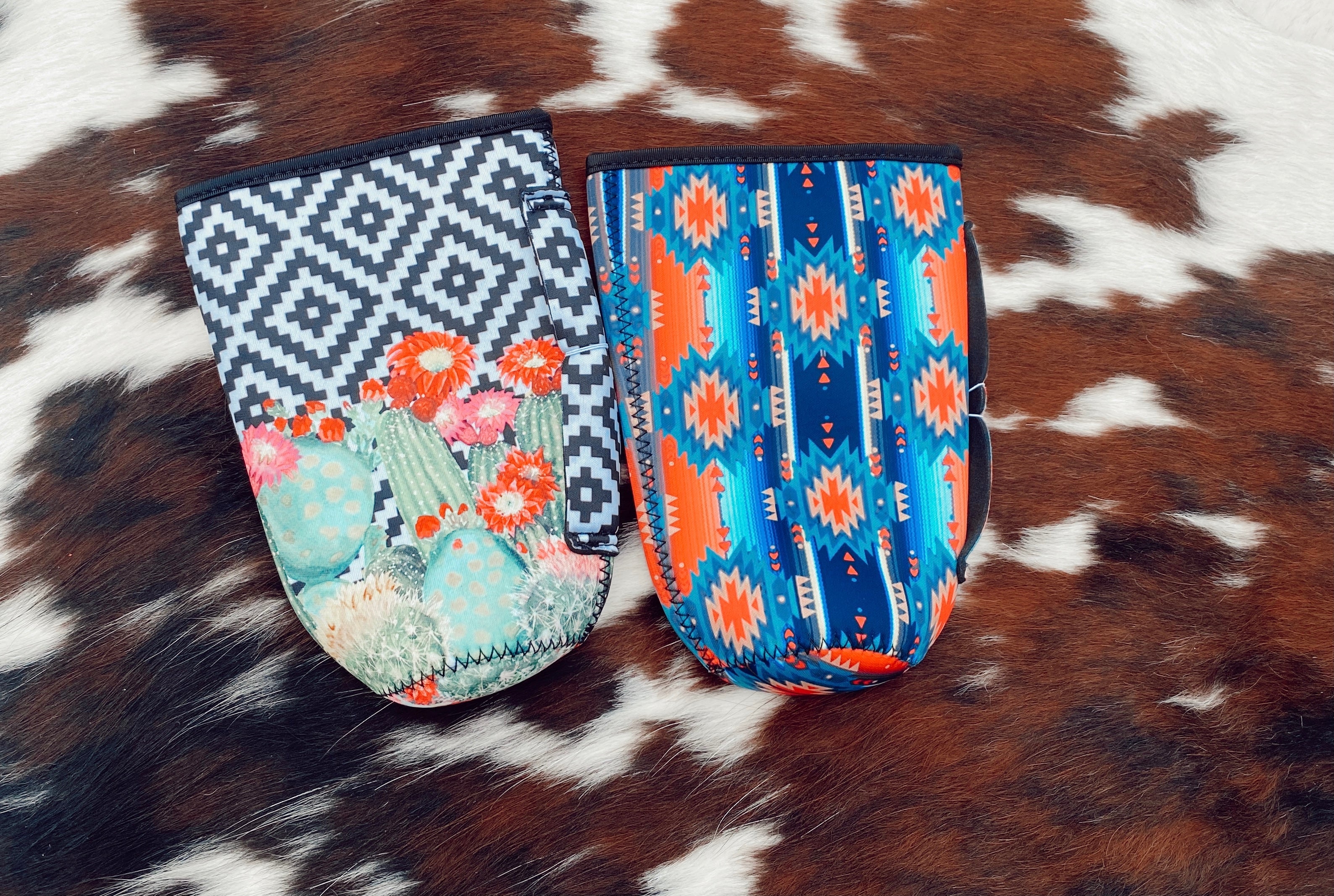 Pattern Drink Sleeves Turquoise Traveler