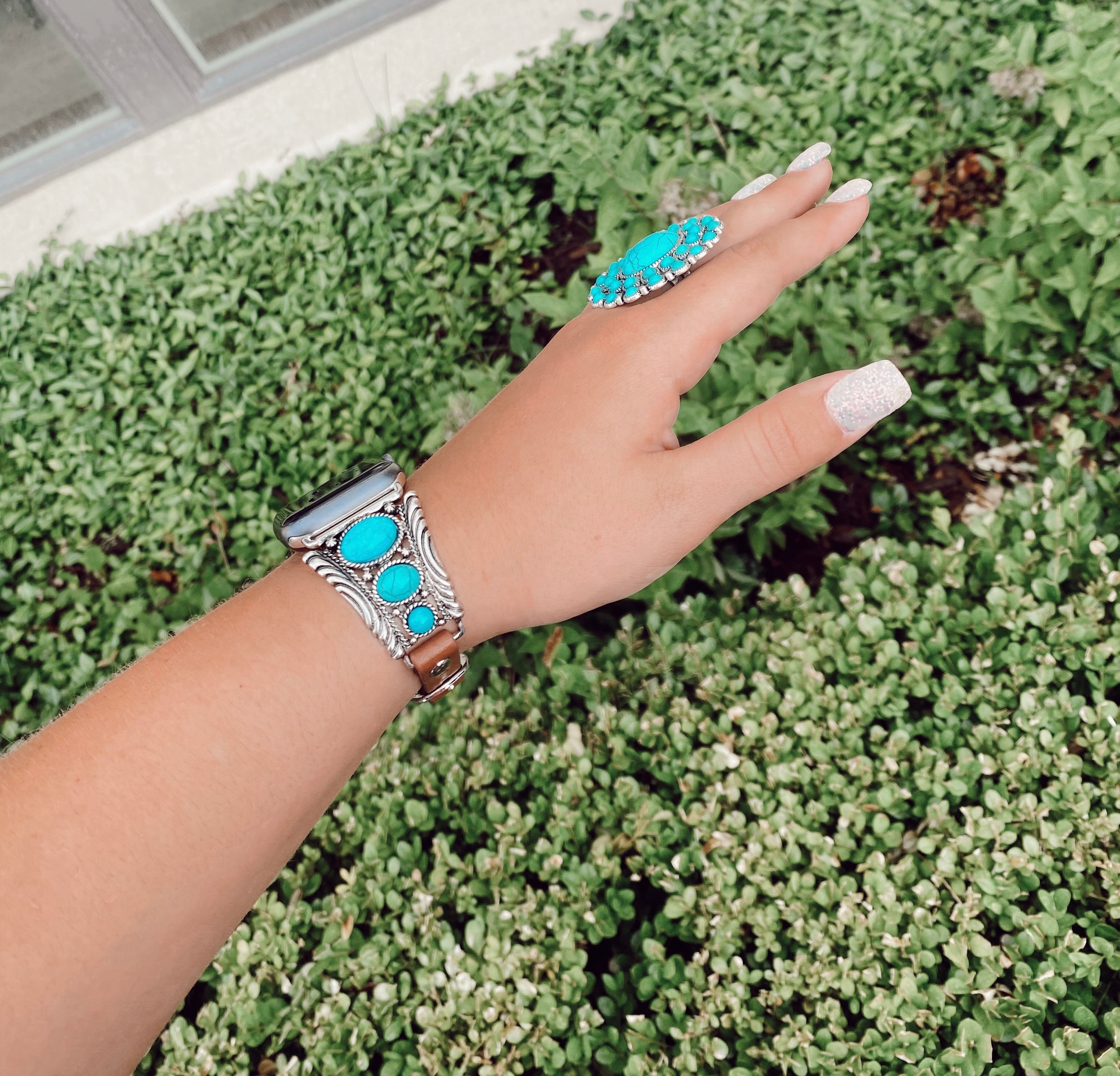 Turquoise Apple Watch Band Turquoise Traveler