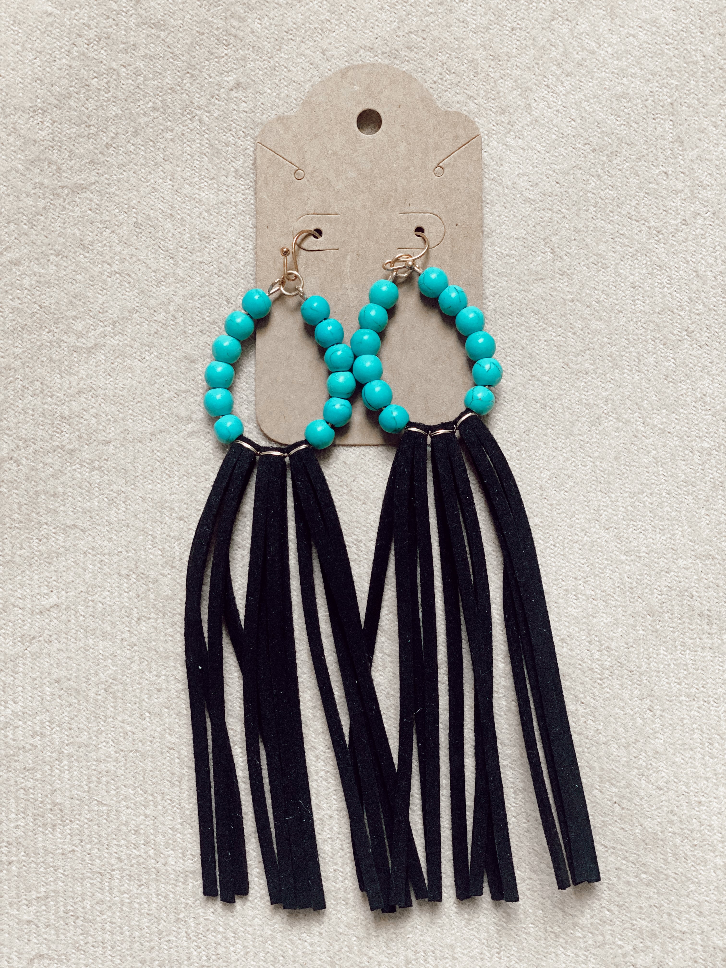 Turquoise & Black Earrings Turquoise Traveler
