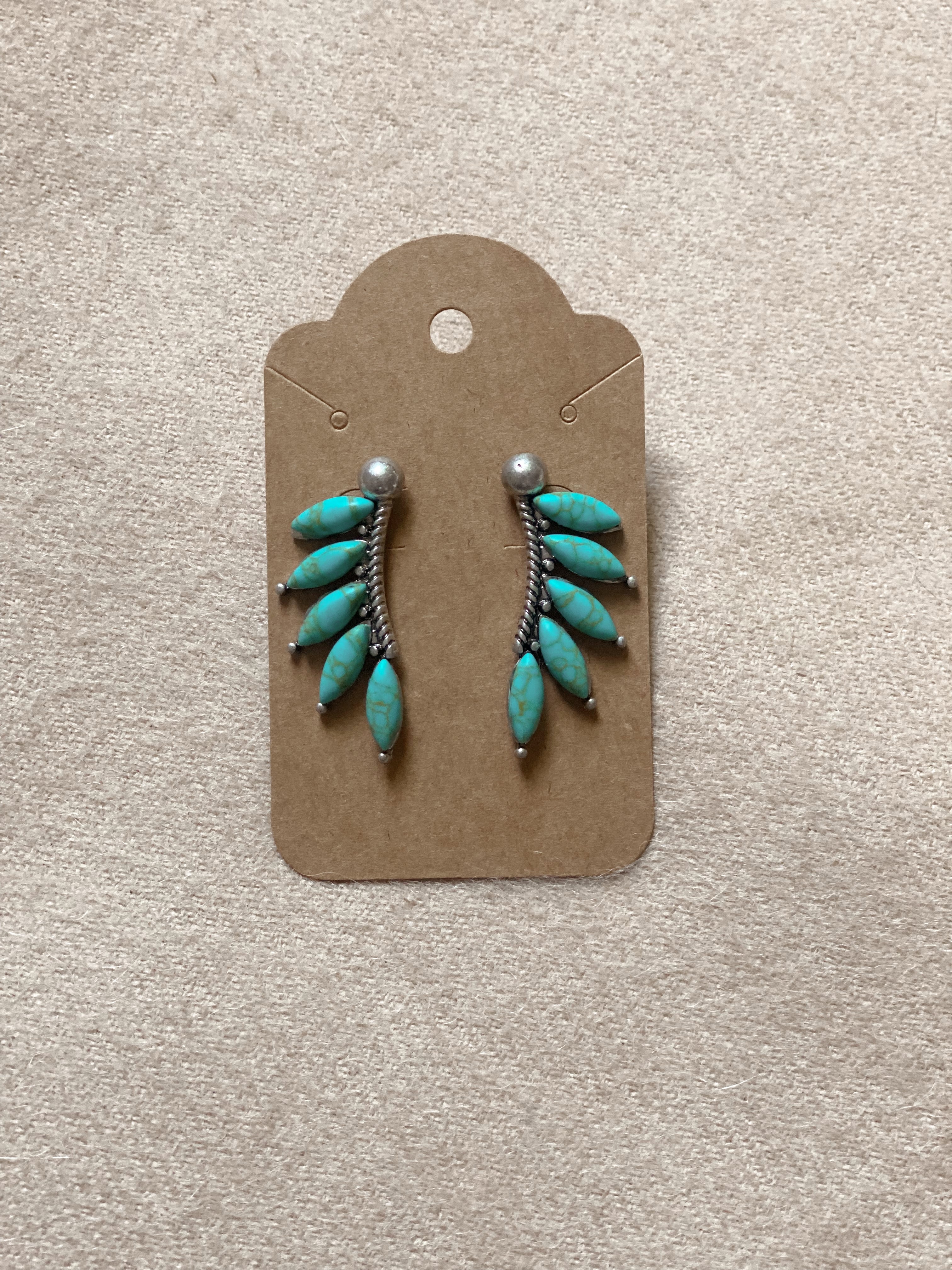 Turquoise Wing Earrings Turquoise Traveler