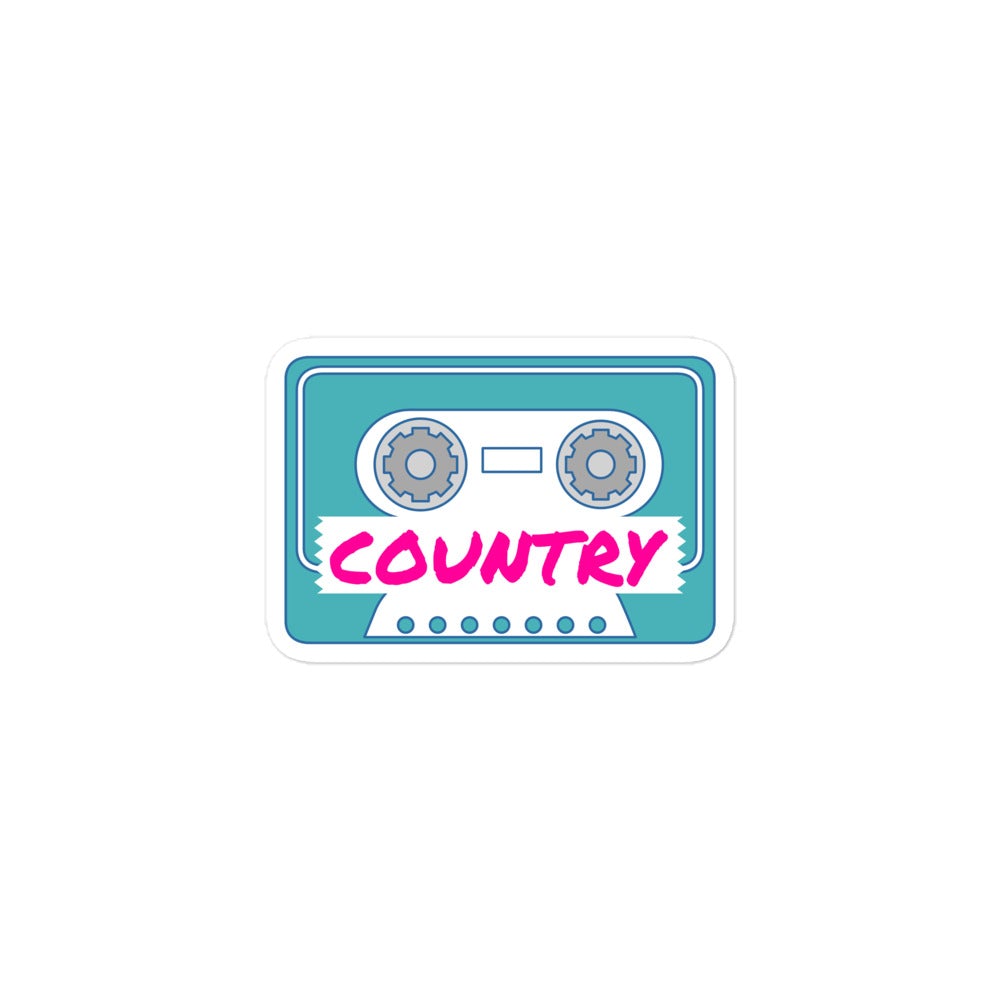 Country Music Sticker Turquoise Traveler 3x3 