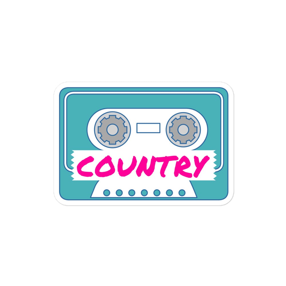 Country Music Sticker Turquoise Traveler 4x4 