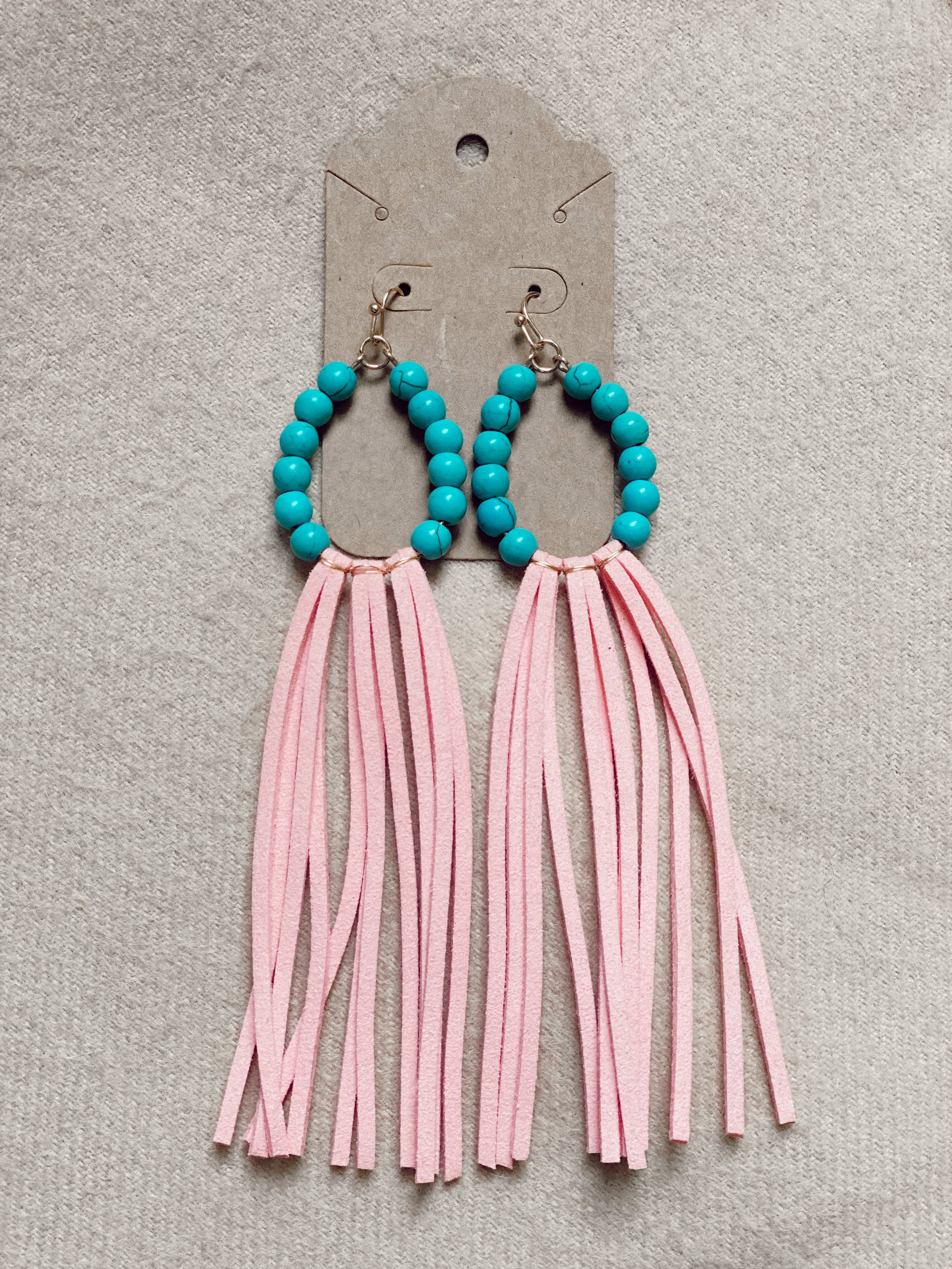 Pink & Turquoise Earrings Turquoise Traveler 