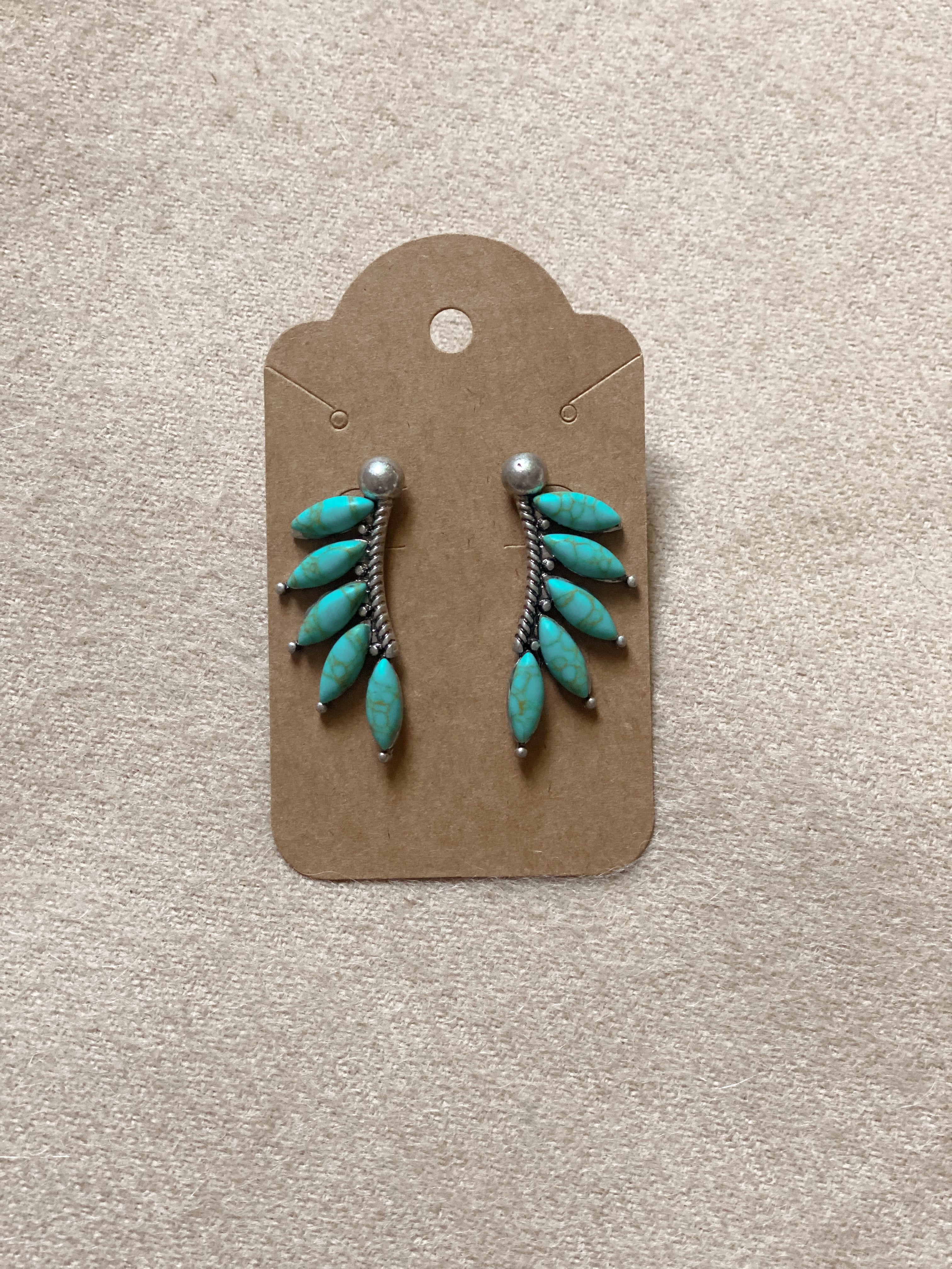 Turquoise Wing Earrings Turquoise Traveler 